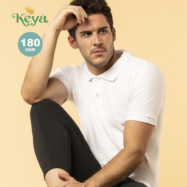 Polo Adulto Blanco "keya" MPS180 - Blanco / L
