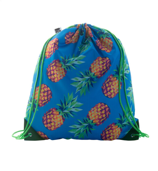 Sac piscine personnalisé CreaDraw Plus RPET - Vert / Blanc