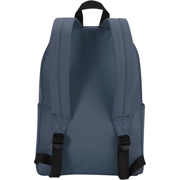 Sac à dos pour ordinateur portable Byron de 16 L et 14" en matériaux recyclés certifiés GRS - Bleu hale