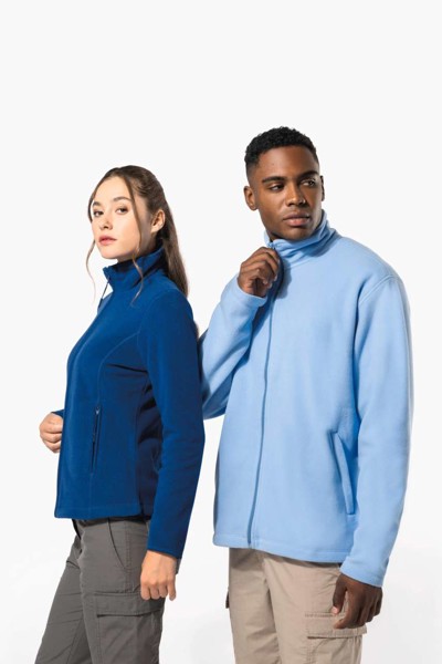 Maureen - Ladies' Full Zip Microfleece Jacket - White / 3XL