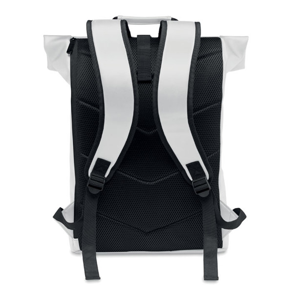 Mochila Rolltop PU para computa Bai Roll - Branco