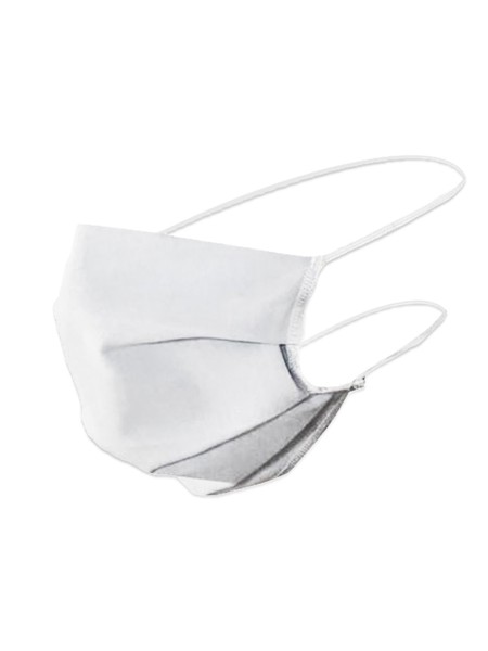 Mascherina pieghettata - White
