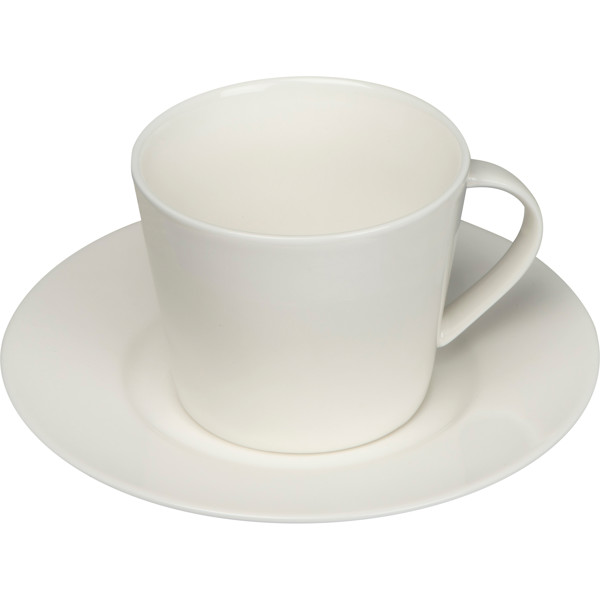 Cup with saucer 175 ml LYNN - White