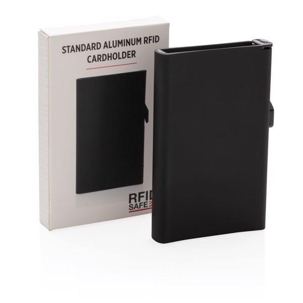 Standard aluminium RFID cardholder - Black