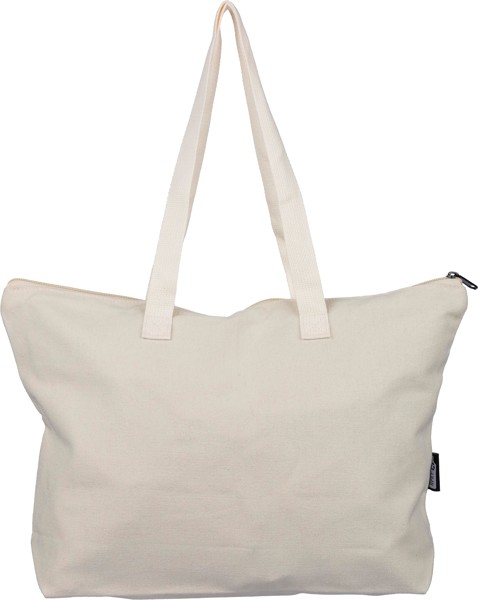 Gerecyclede polycotton (330 gsm) draagtas Malina - beige