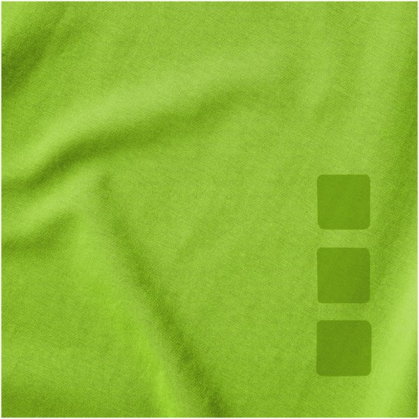 Ponoka long sleeve women's GOTS organic t-shirt - Apple Green / XL