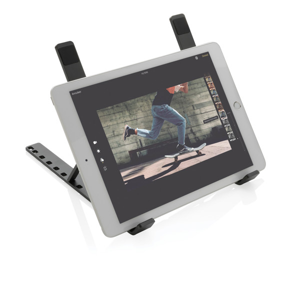 Xd Xclusive laptop stand recycled aluminium, foldable