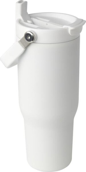 Copo isolado a vácuo de cobre de aço inoxidável reciclado de 900 ml - Branco