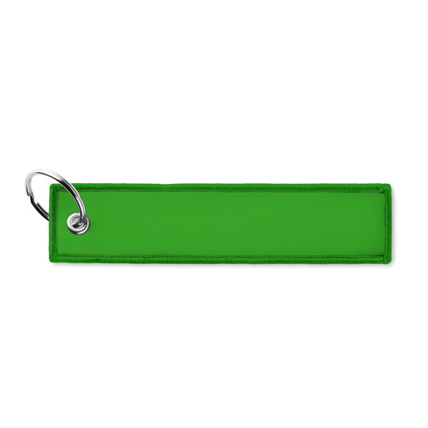 Porte-clés tissé - Vert lime vif / 13x3cm