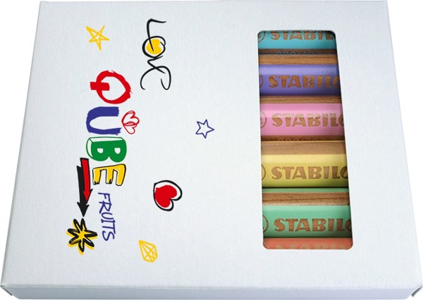 STABILO woody duo Set de 6 crayons de couleur
