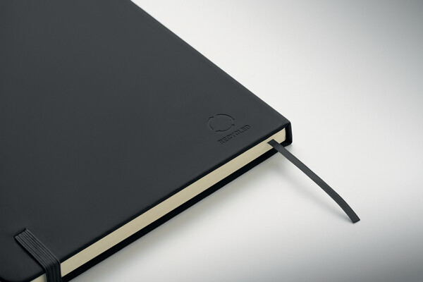A5 recycled PU notebook Arcoloop - Black