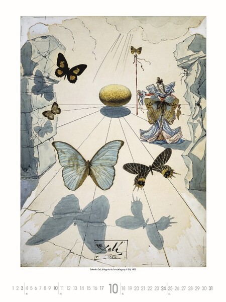 Nástenný Kalendár Salvador Dalí 2027