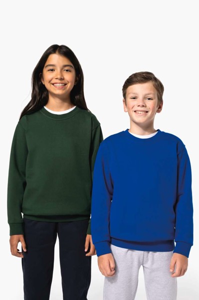 Kids' Crew Neck Sweatshirt - White / 10/12