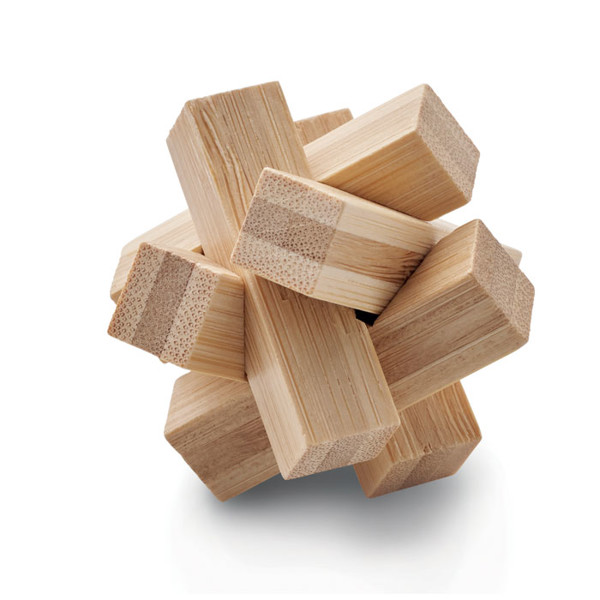 Bamboo brain teaser star shape Cubenats