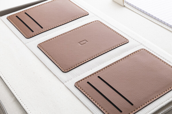 Recycled Canvas Document Folder Carbasa Zip