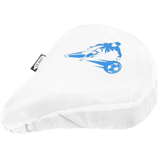 Jesse recycled PET water resistant bicycle saddle cover - White