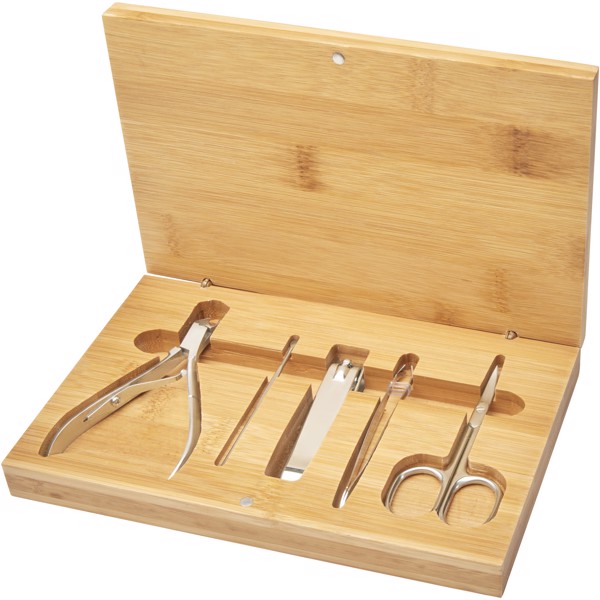 Ladia 5-piece bamboo manicure set