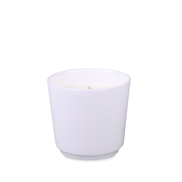 Finesse porcelain candle, 300g, Ø81mm - White