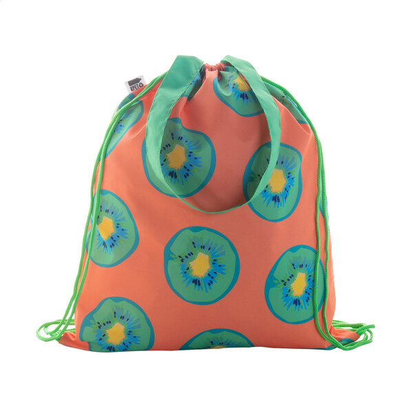 Sac piscine personnalisé CreaDraw Shop RPET - Vert / Blanc