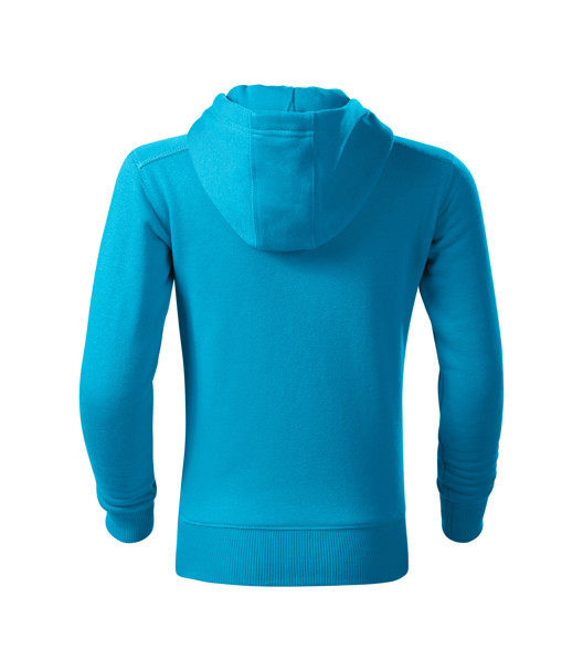 Mikina Dětská Malfini® Trendy Zipper - Tyrkysová / 134 cm/8 let