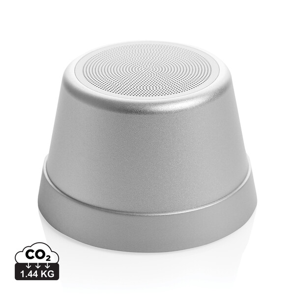 Nivio RCS gerecycled aluminum magnetische 5W Speaker - Zilver