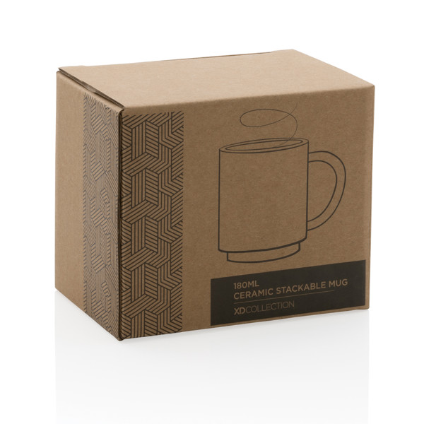 Ceramic stackable mug 180ml - Blue