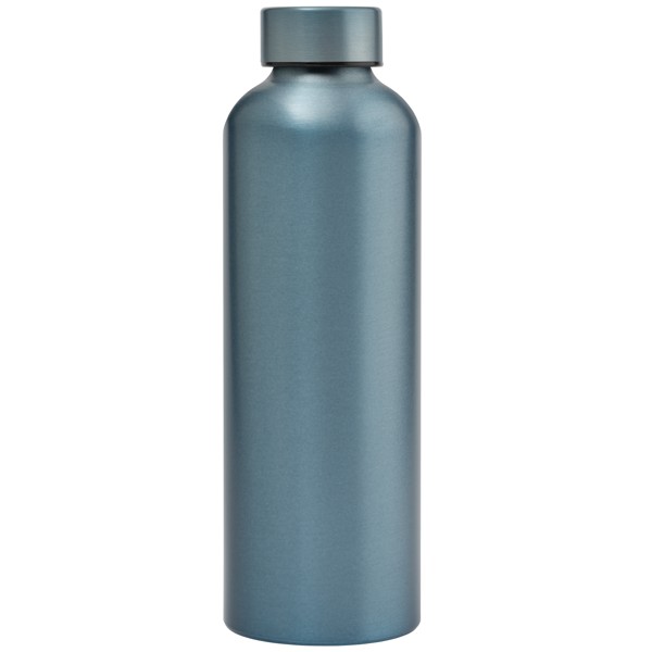 Astrid Recycled Stainless Steel Metallic Bottle - 710 ml - Steel Blue / 4 Colour inkjet