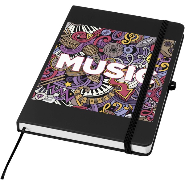 Spectrum A5 recycled hard cover notebook - Black