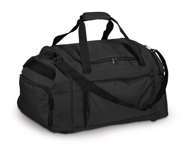 GIRALDO. 300D polyester sports bag - Black