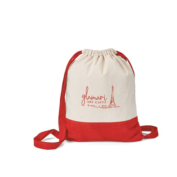 ROMFORD. 100% bavlněná stahovací taška (180 g/m²) - Námořnická Modrá