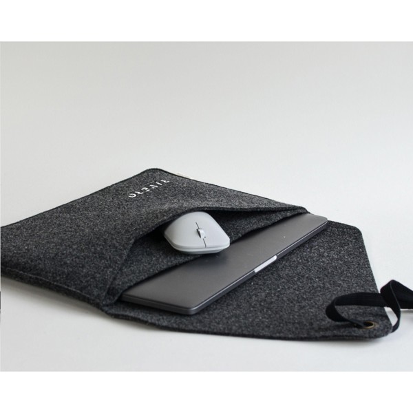 Recycled Felt Laptop Sleeve 15/16" - Black