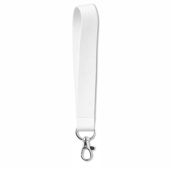 Sublimated Recycled PET short strap - 15mm width / Metal carabiner