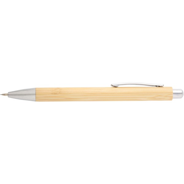 Oblys bamboo ballpoint pen and mechanical pencil set (black ink)