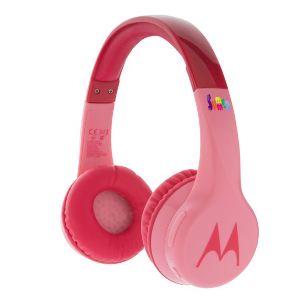 Motorola JR 300 kids wireless safety headphone - Rosa