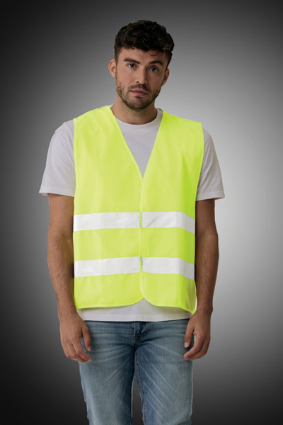 XD Collection safety vest recycled PET, EN ISO 20471