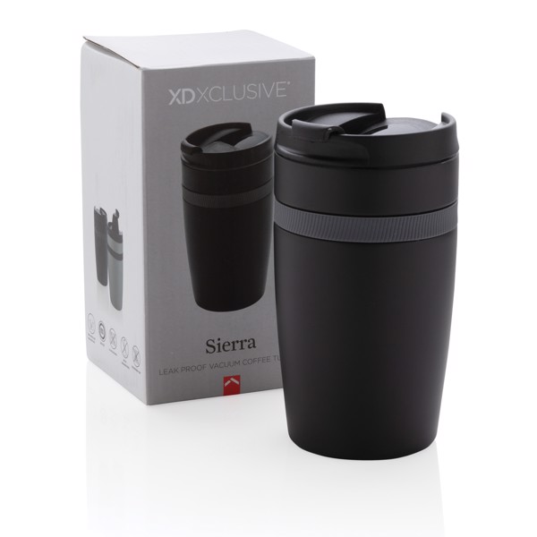 Xd Xclusive vacuum coffee tumbler, 280ml - Black / Grey