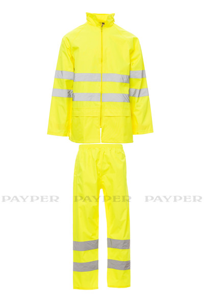 Conjunto impermeável Hi-Vi Rainset       - Alta Visibilidade Amarelo 