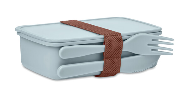 Lunchbox ze sztućcami Sunday - Baby Blue