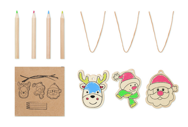 Drawing wooden ornaments set Funcool