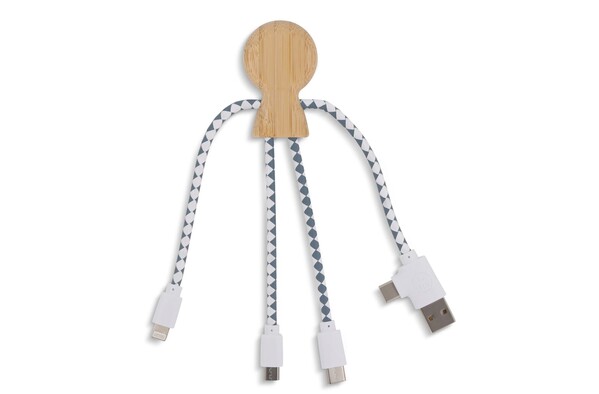 Xoopar Mr. Bio Bamboo Charging Cable