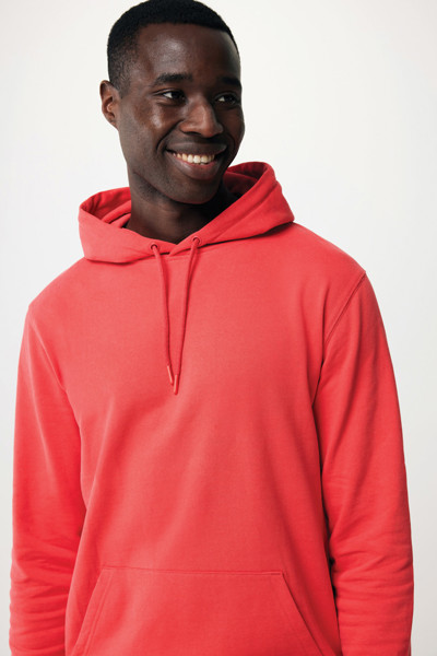 Sweat à capuche en coton recyclé Iqoniq Jasper - Luscious Red / XXXL
