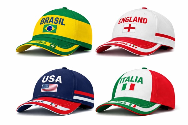 Boné 100% personalizado de 6 painéis 260gr