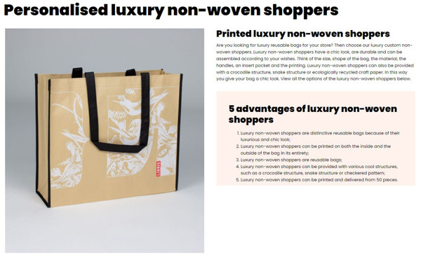 PP & Non-voven bags - custom made
