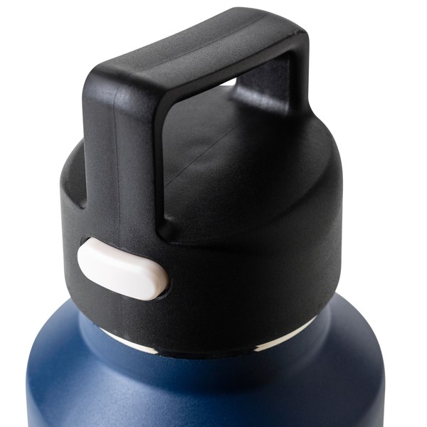 Gerecyclede roestvrijstalen dubbelwandige fles (600 ml) Mace - wit