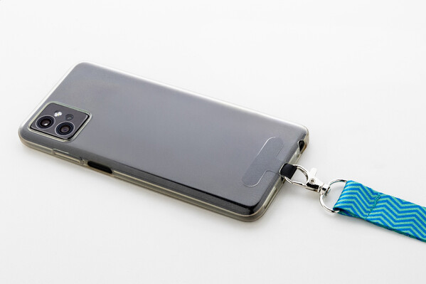 Šnúrka s držiakom na mobilný telefón RPET na zákazku Subyard Mobile Slim Safe - Black