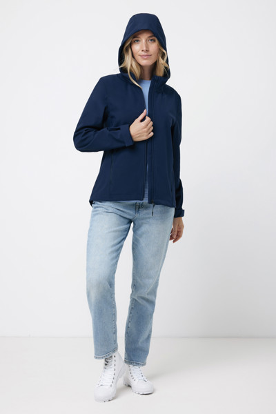 Ženska soft shell jakna Iqoniq Makalu, 300 g/m² - Mornarica / XS