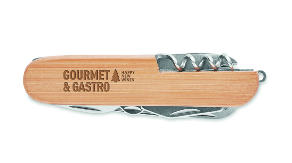 Couteau multi outils en bambou Lucy Lux