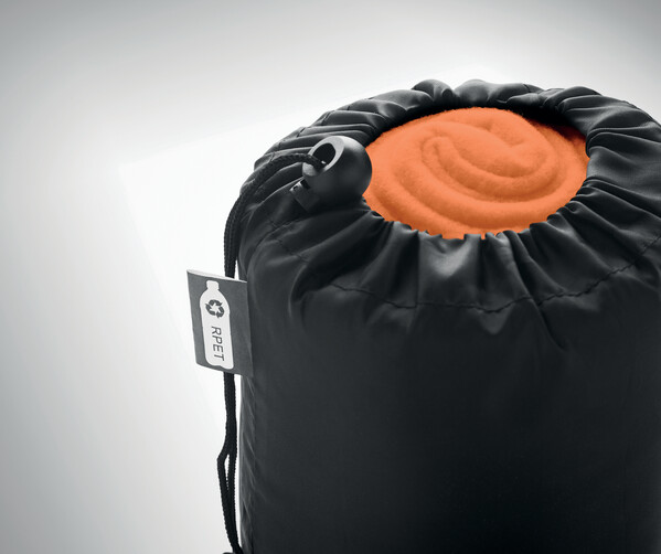 Couverture de voyage en RPET Musala Rpet - Orange