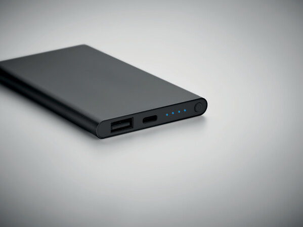 Powerbank da 4000mAh tipo C Powerflat C - Nero