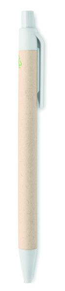 Milk carton paper ball pen Mito Pen - White